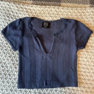 BDG Women's Deep Blue Crop Top